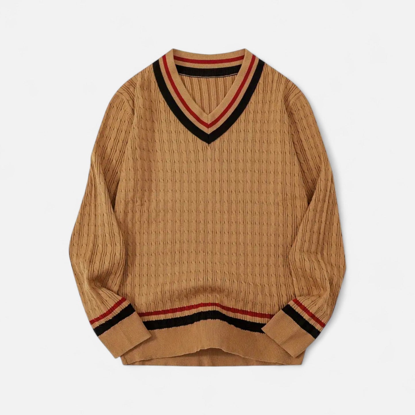 Auvier | Men’s Classic Knit V-Neck Top