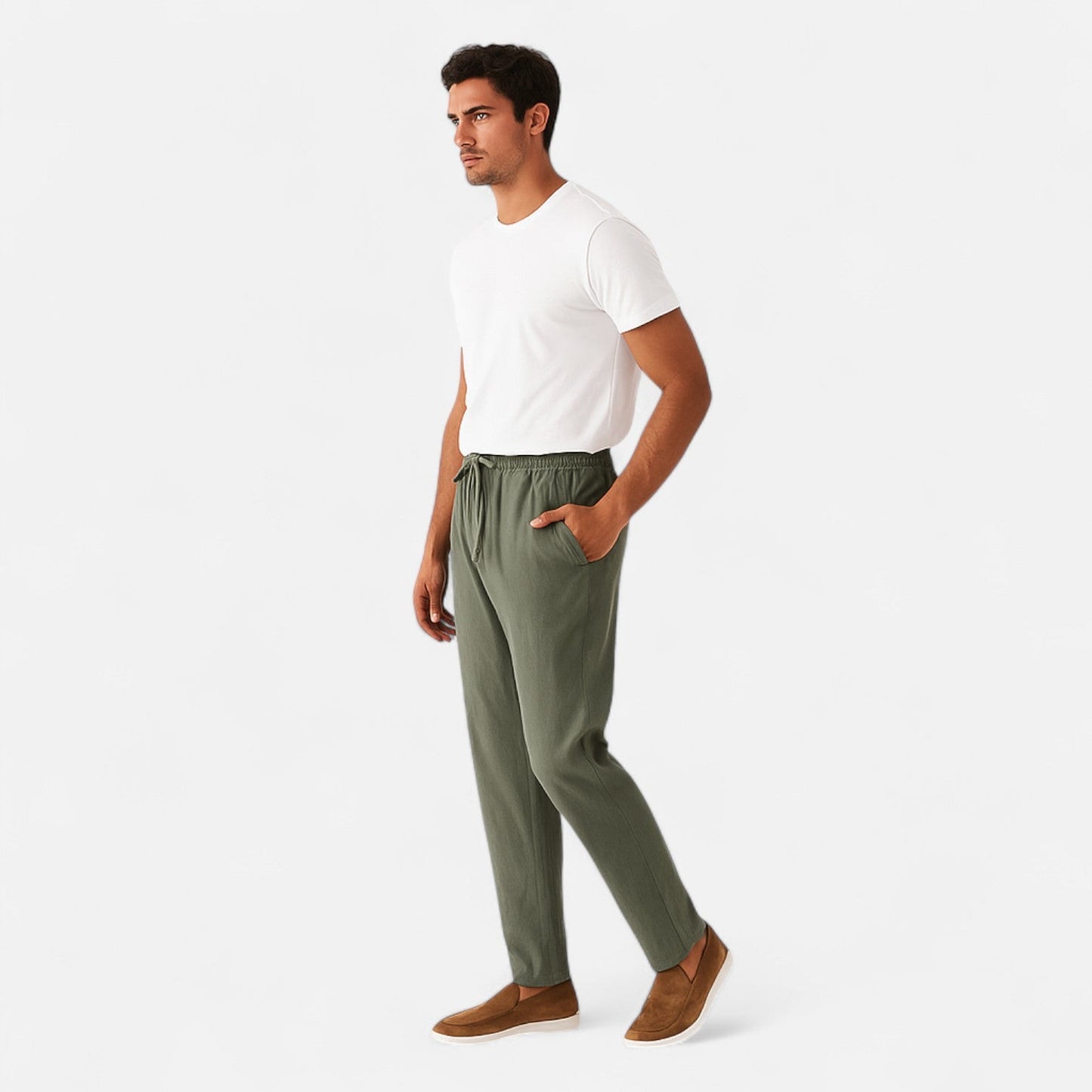 Auvier | Men’s Linen Trousers – Natural Lightness, Effortless Elegance