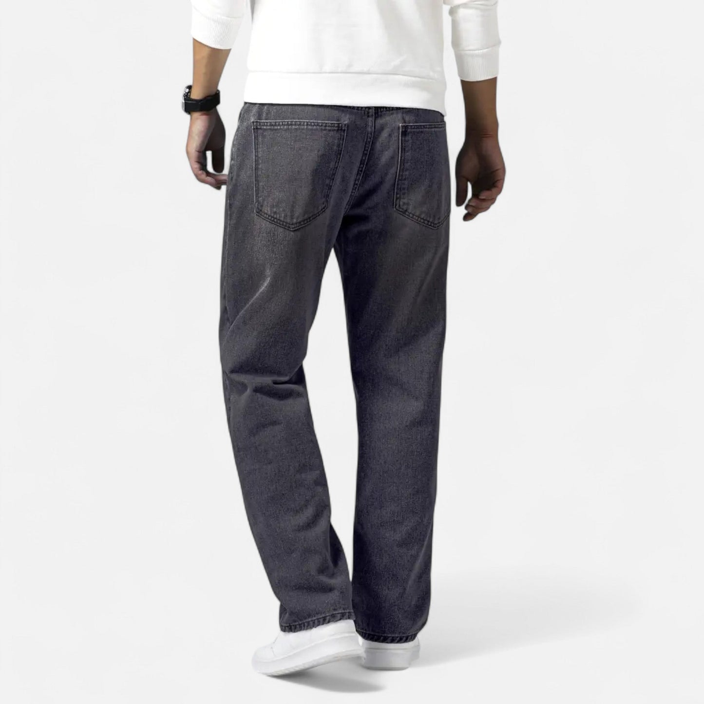 Auvier | Men’s Classic Straight-Leg Casual Denim