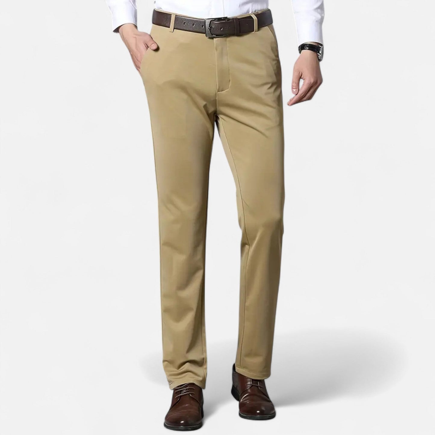 Auvier | Men’s Solid Colour Business Trousers