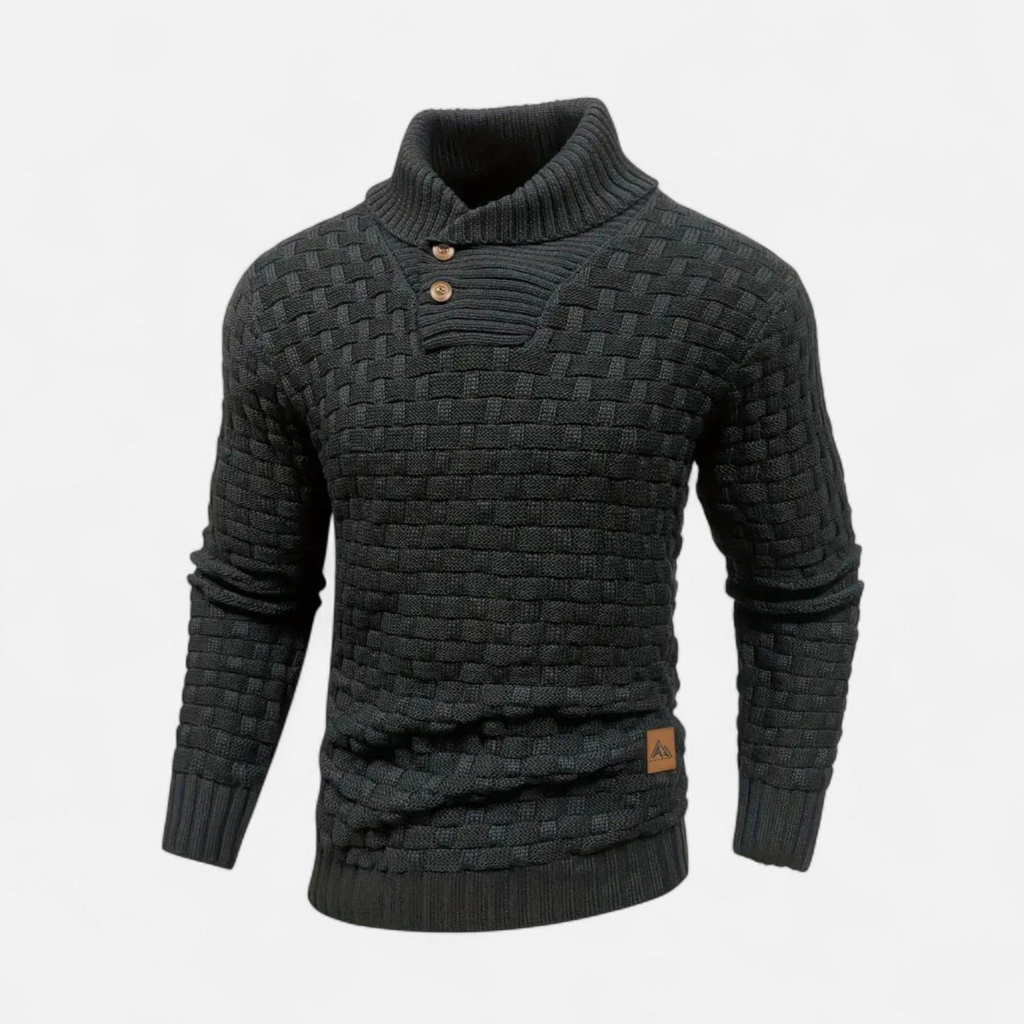 Auvier | Men’s Waffle Knit Pullover Sweater