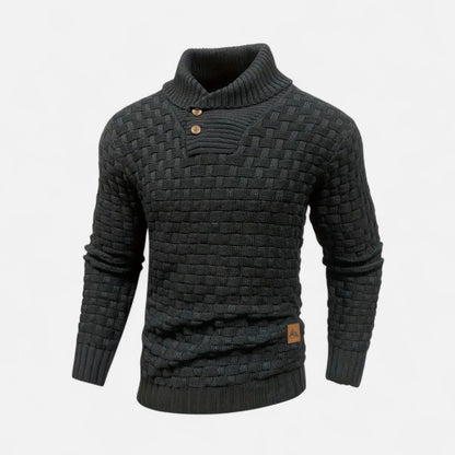Auvier | Men’s Waffle Knit Pullover Sweater