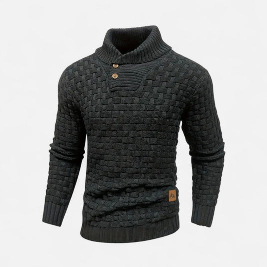 Auvier | Men’s Waffle Knit Pullover Sweater