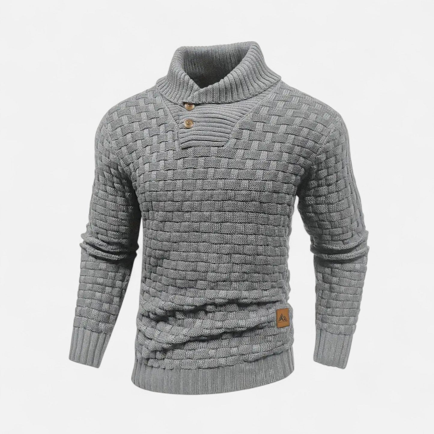 Auvier | Men’s Waffle Knit Pullover Sweater