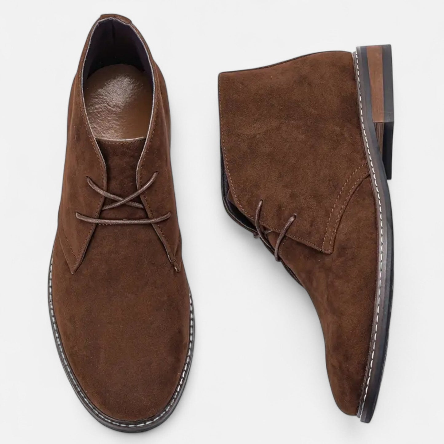 Auvier | Men’s Vintage Lace-Up Ankle Boots