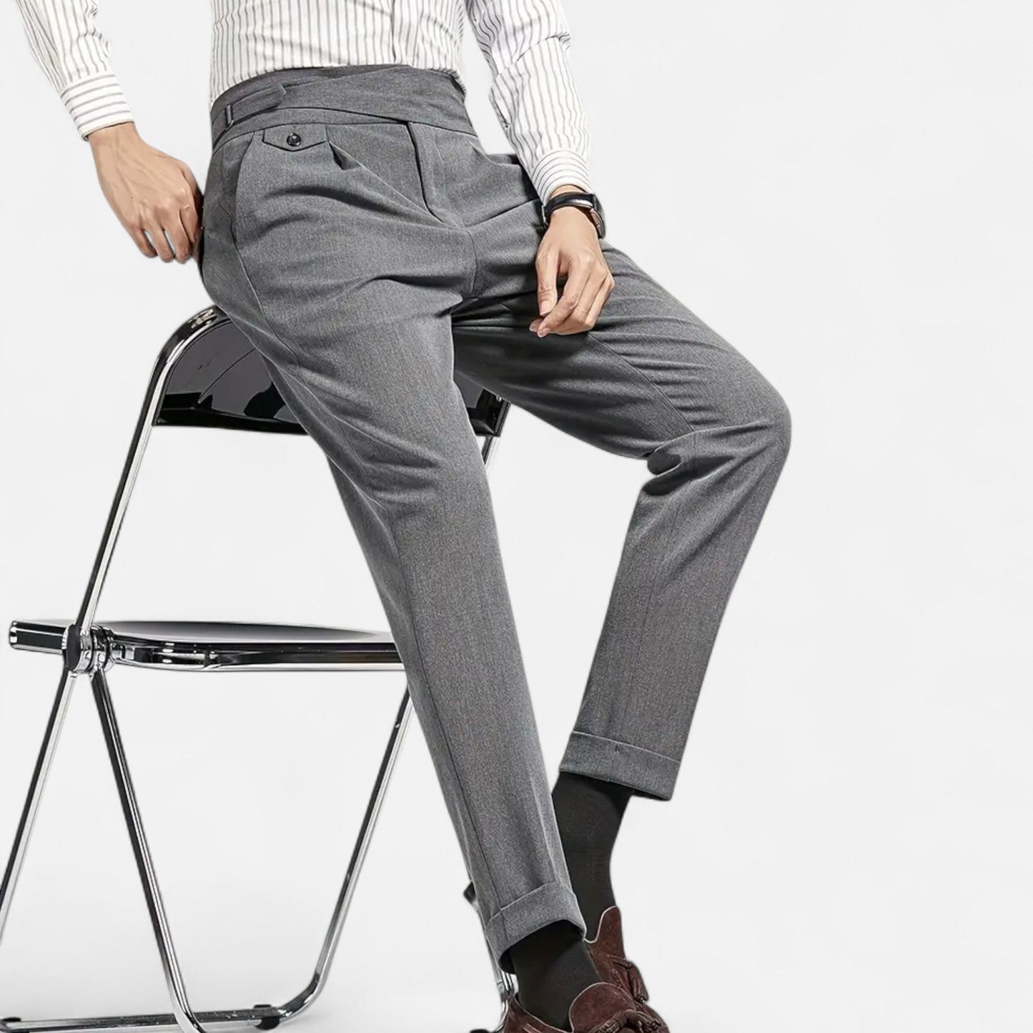 Auvier | Men’s Classic Naples Suit Bottoms