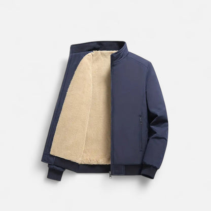 Auvier | Men’s Casual Solid Colour Fleece Jacket