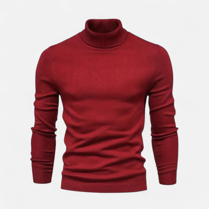 Auvier | Men’s Lapel-Neck Knitted Sweater