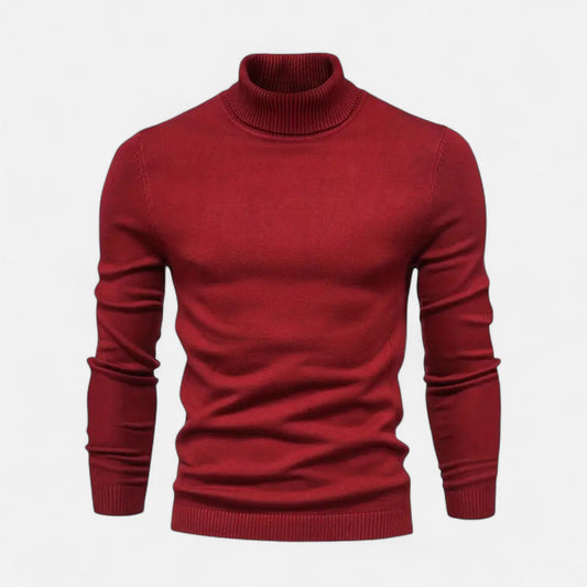 Auvier | Men’s Lapel-Neck Knitted Sweater