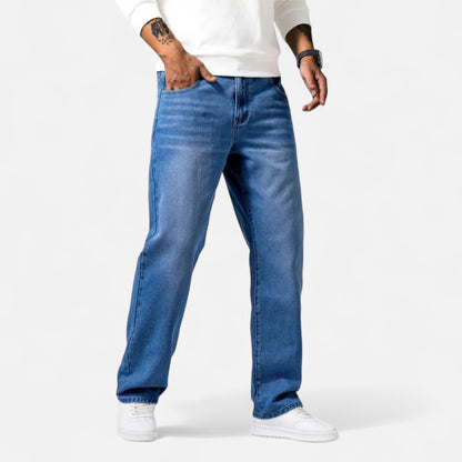 Auvier | Men’s Classic Straight-Leg Casual Denim