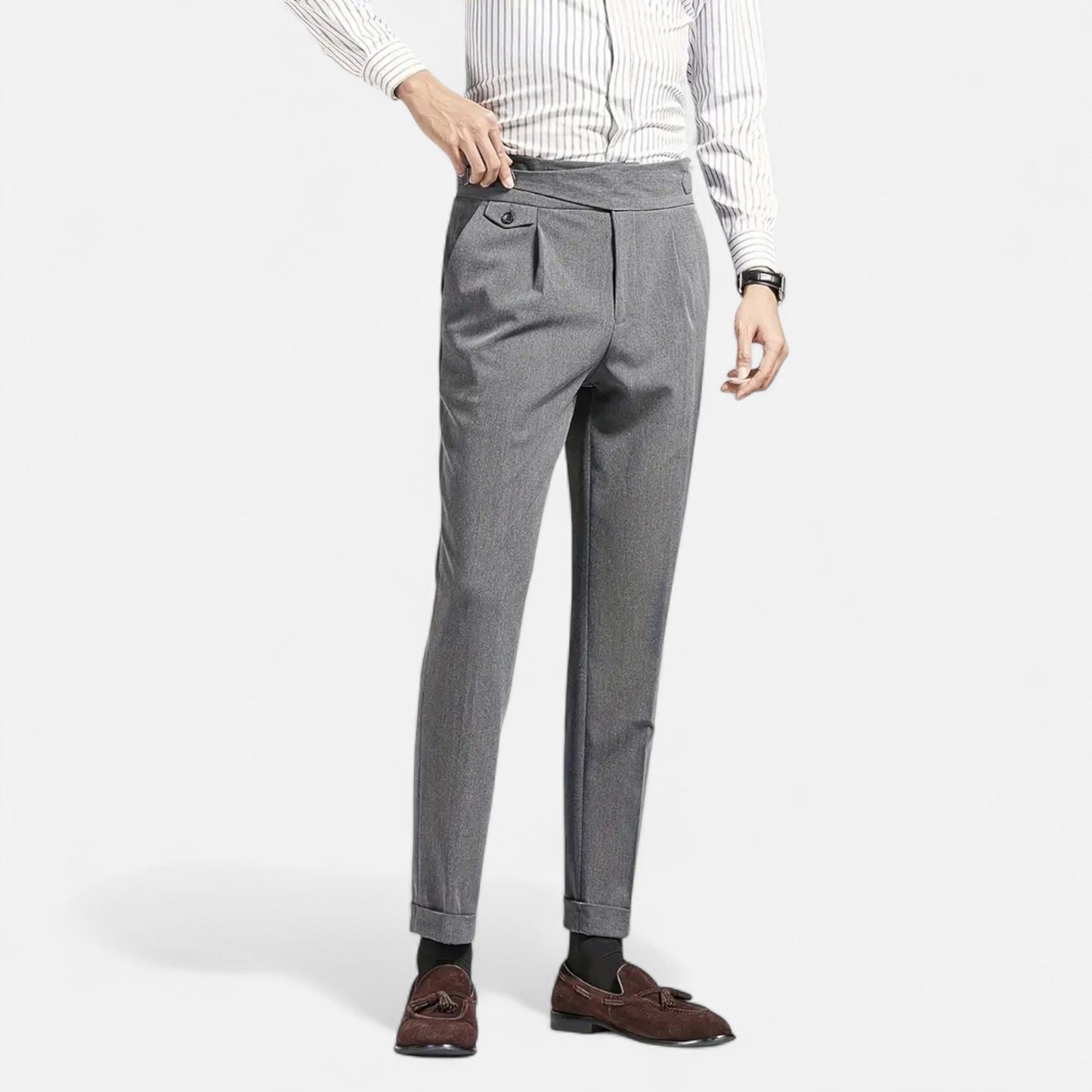 Auvier | Men’s Classic Naples Suit Bottoms