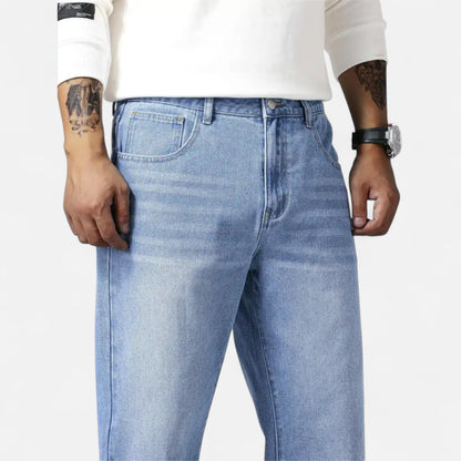 Auvier | Men’s Classic Straight-Leg Casual Denim