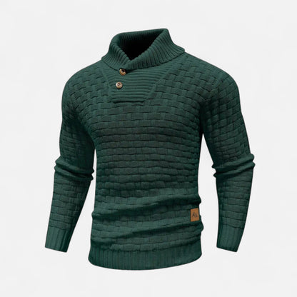 Auvier | Men’s Waffle Knit Pullover Sweater