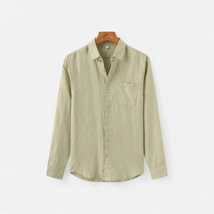Auvier | Men’s Linen Shirt – Natural Freshness, Effortless Elegance