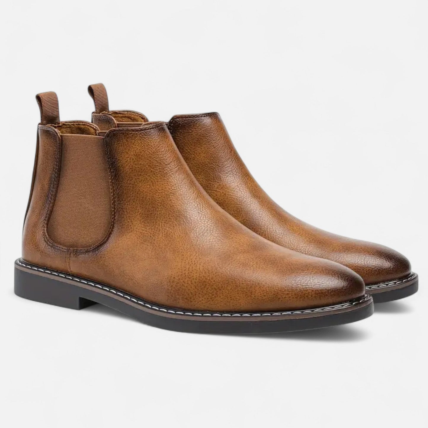 Auvier | Men’s Two-Tone Retro Ankle Boots