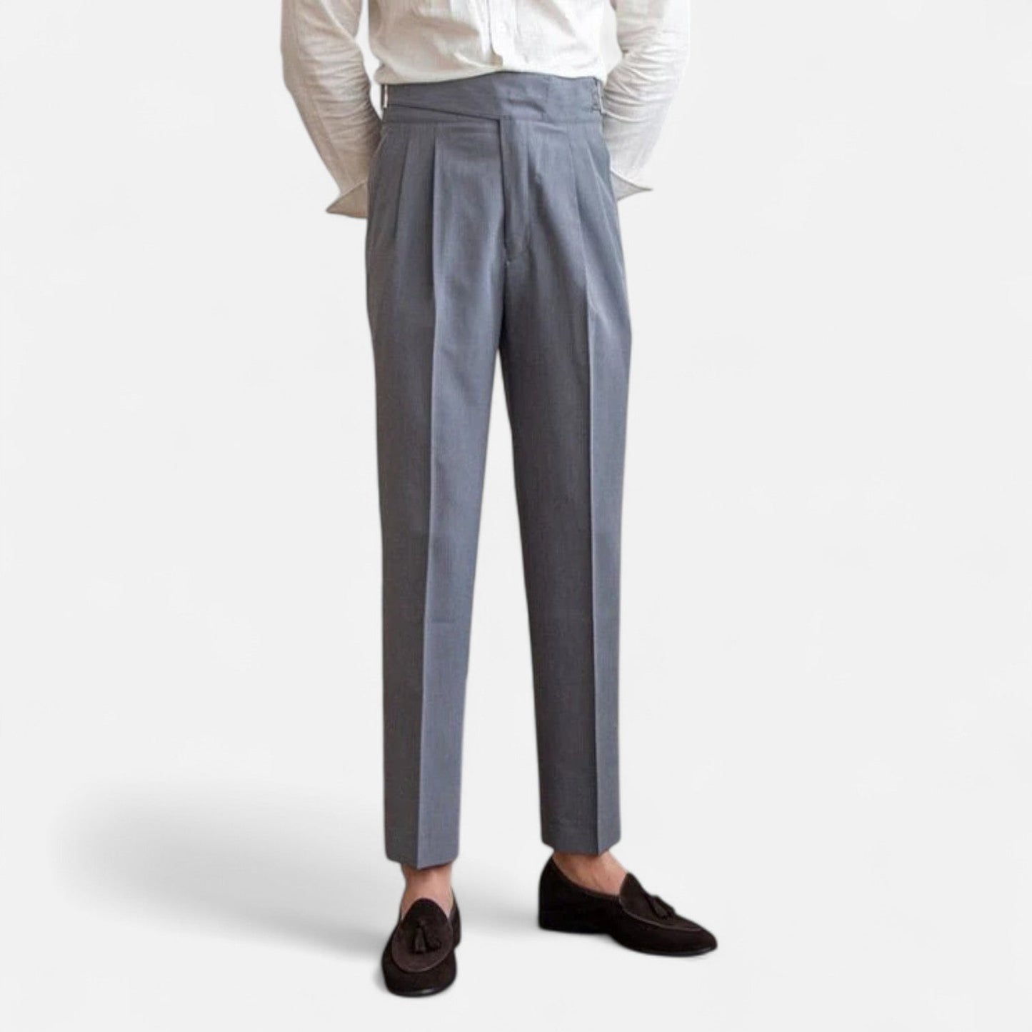 Auvier | Pantalon Homme Taille Haute – Structure Affirmée, Élégance Intemporelle