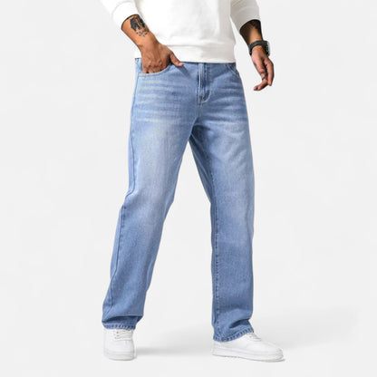 Auvier | Men’s Classic Straight-Leg Casual Denim