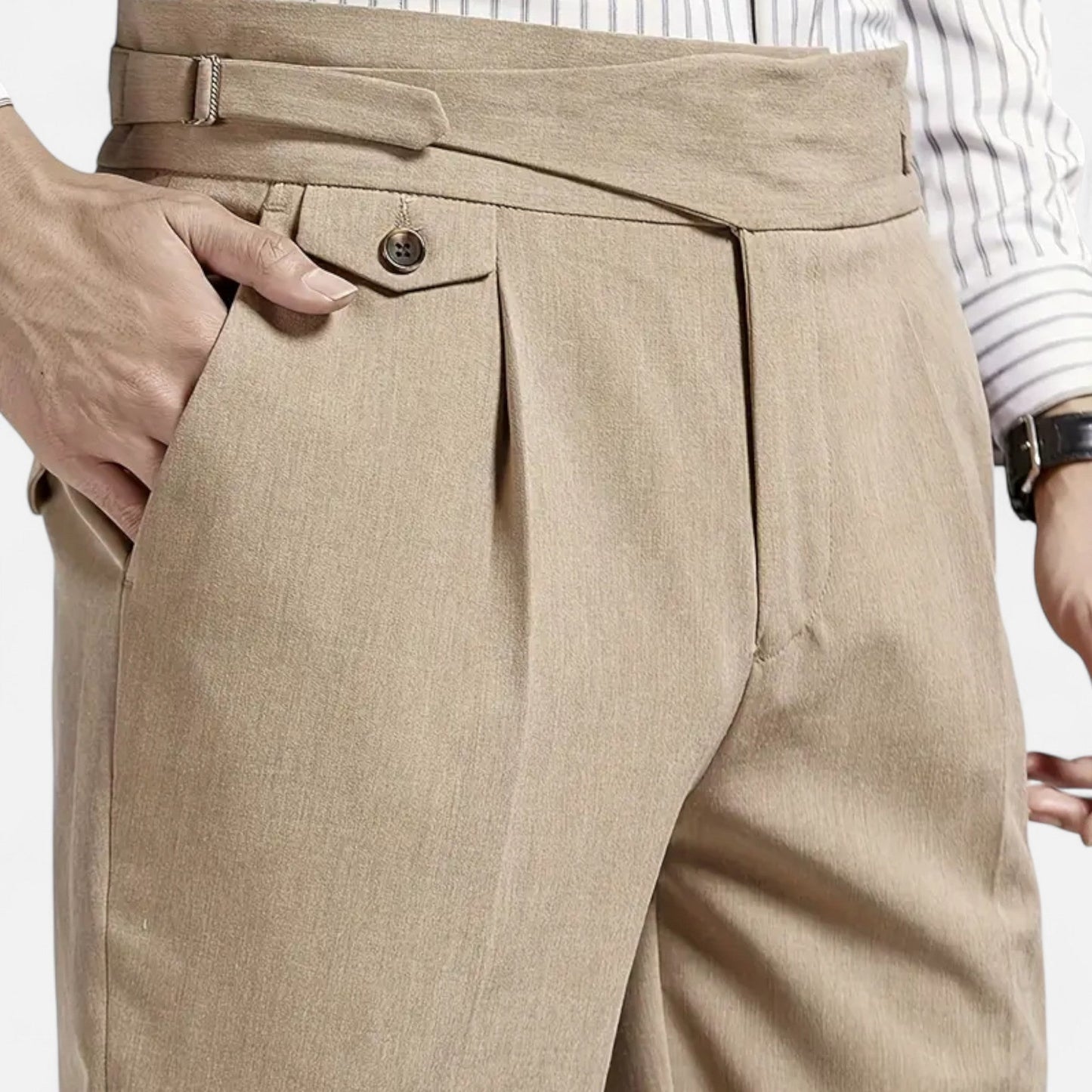 Auvier | Men’s Classic Naples Suit Bottoms