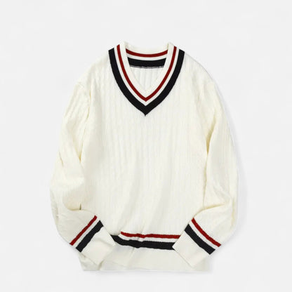 Auvier | Men’s Classic Knit V-Neck Top