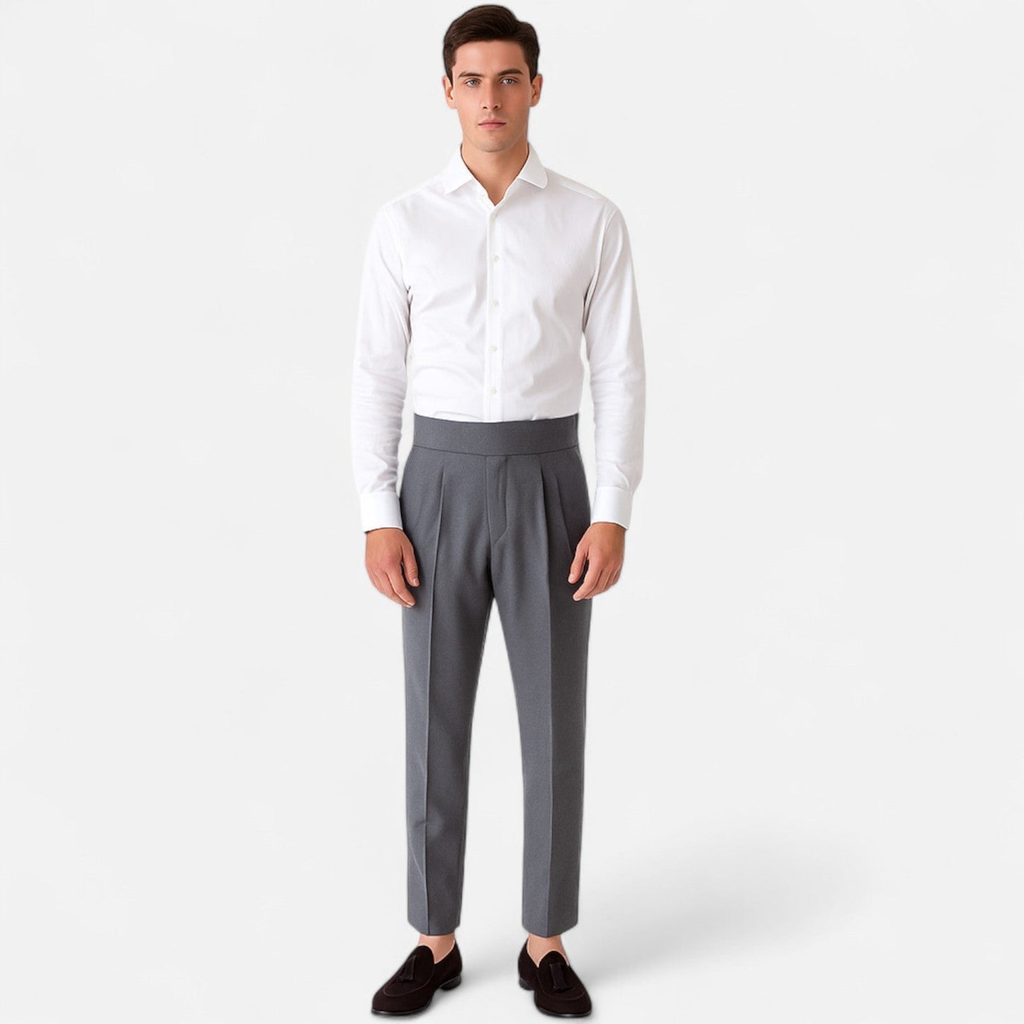 Auvier | Pantalon Homme Taille Haute – Structure Affirmée, Élégance Intemporelle