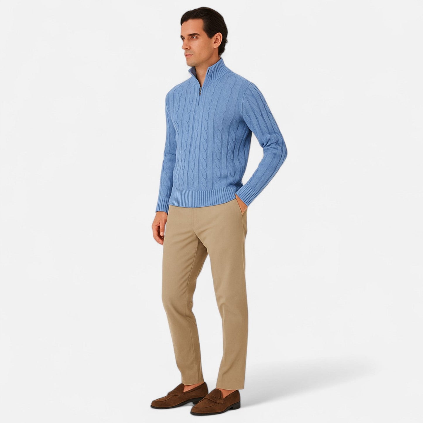 Auvier | Men’s Half-Zip Sweater – Casual Style, Premium Finish