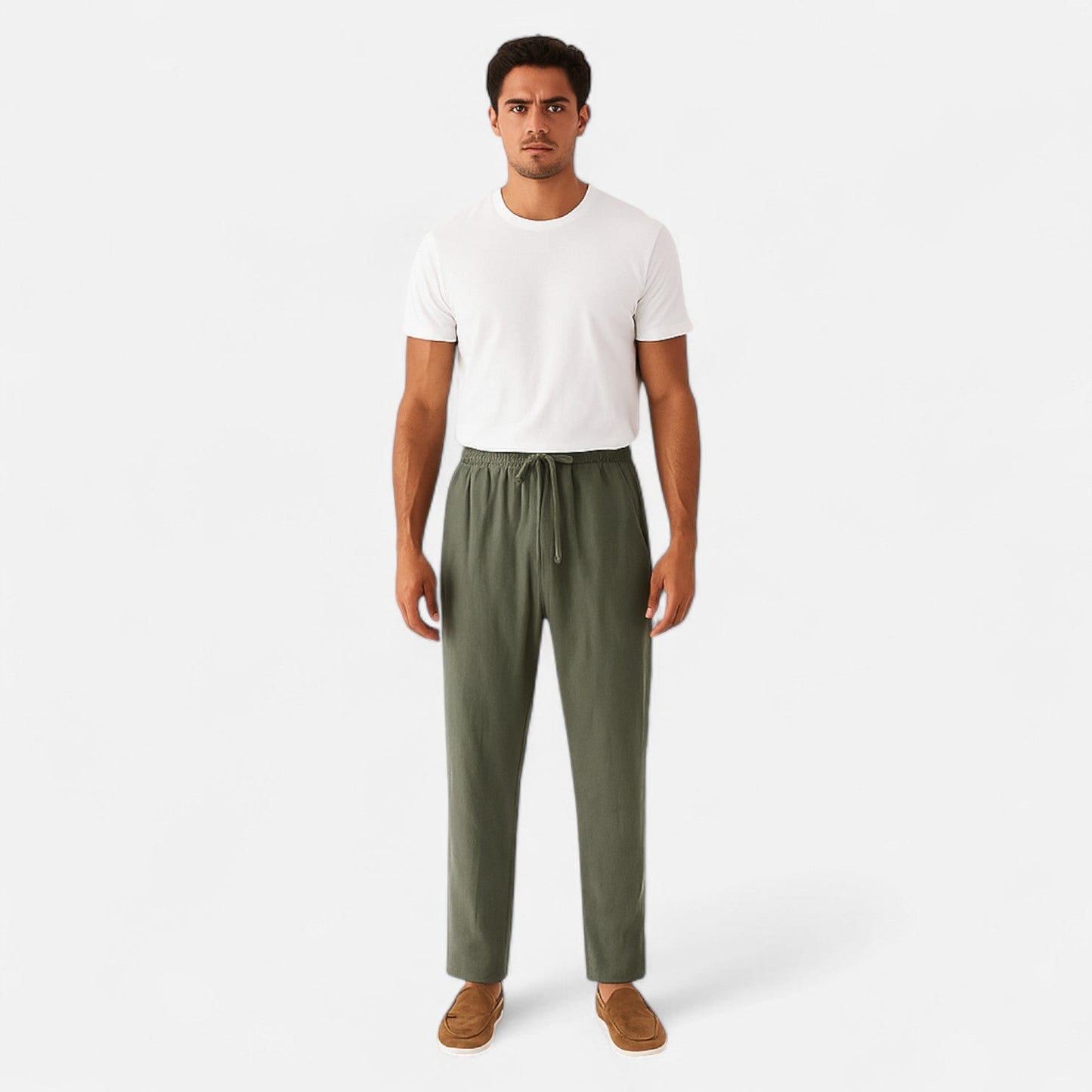 Auvier | Men’s Linen Trousers – Natural Lightness, Effortless Elegance