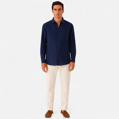 Auvier | Men’s Linen Shirt – Natural Freshness, Effortless Elegance