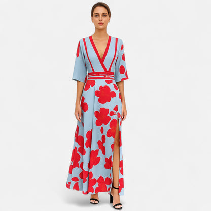 Auvier | Elegant Women’s Dress with Sleeves – Timeless Lines, Refined Simplicity