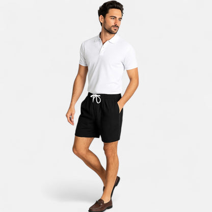 Auvier | Leisure Cotton Shorts for Men – Elegant Relaxation, Natural Comfort