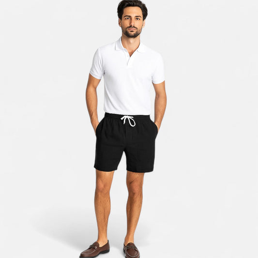 Auvier | Leisure Cotton Shorts for Men – Elegant Relaxation, Natural Comfort