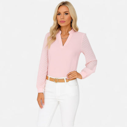 Auvier | Elegant Plain Shirt for Women – Structured Simplicity, Premium Finish