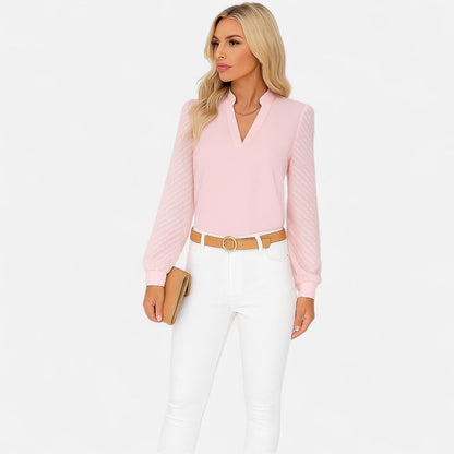 Auvier | Elegant Plain Shirt for Women – Structured Simplicity, Premium Finish