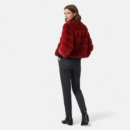 Auvier | Women’s Short Fluffy Winter Coat