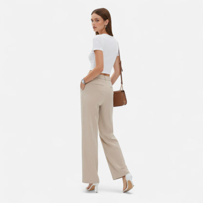 Auvier | Women’s Straight-Leg Tailored Trousers