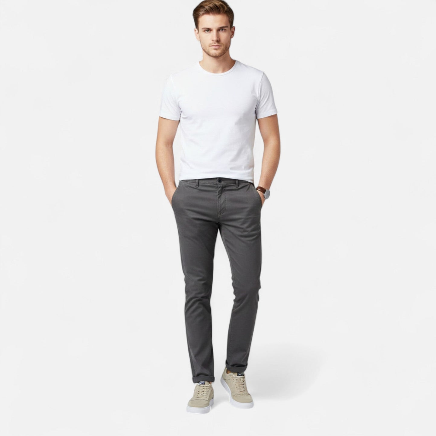 Auvier | Men’s Low-Top Lace-Up Skate Shoes