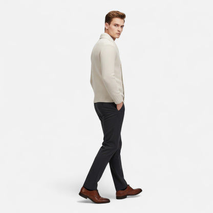 Auvier | Men’s Thick Knit Button-Up Cardigan