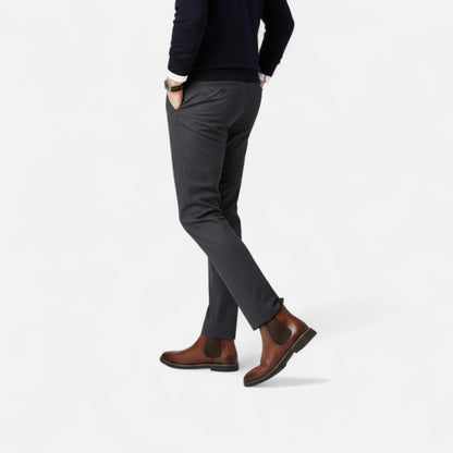 Auvier | Men’s Two-Tone Retro Ankle Boots