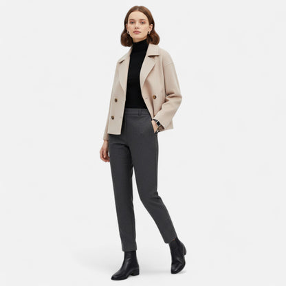 Auvier | Women’s Vintage Double-Breasted Coat