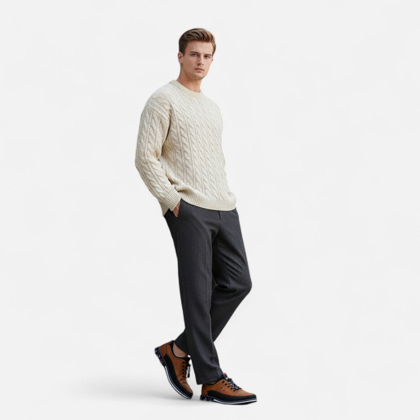 Auvier | Men’s Faux Slip-On Loafers