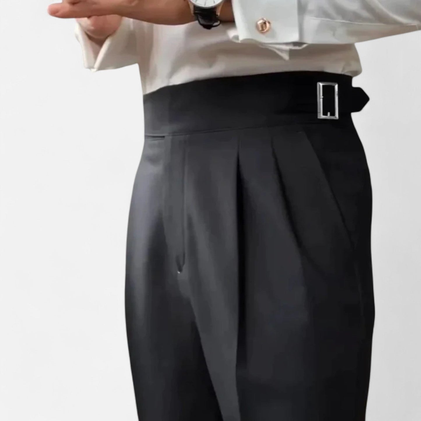 Auvier | Pantalon Homme Taille Haute – Structure Affirmée, Élégance Intemporelle