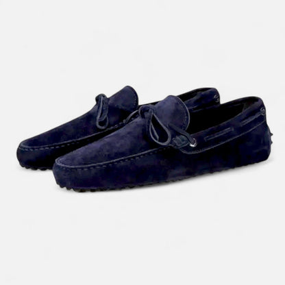 Auvier | Navy Suede Loafers – Relaxed Elegance, Premium Finish