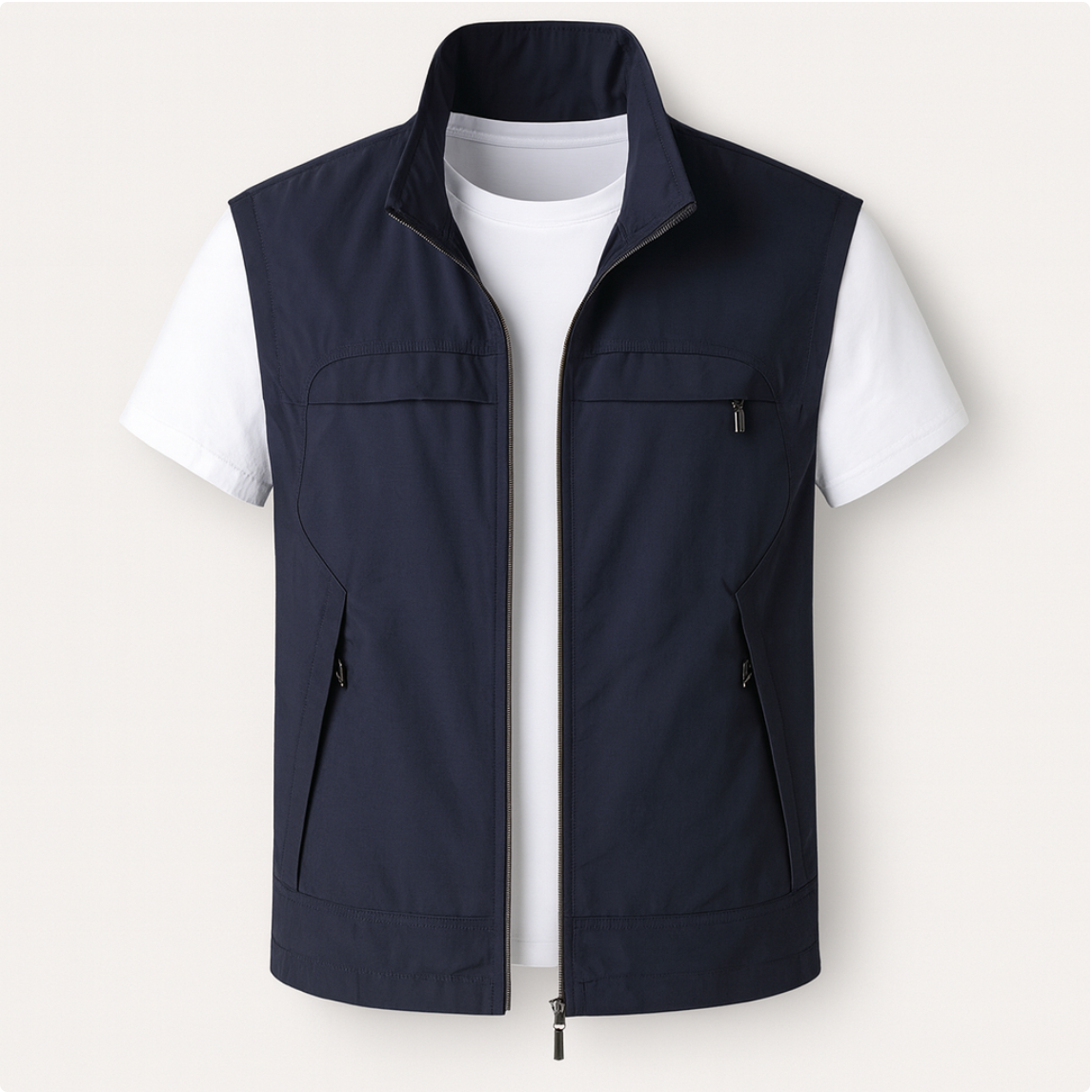 Auvier | Lightweight Short-Sleeve Vest for Men – Quick-Drying, Functional & Elegant Style