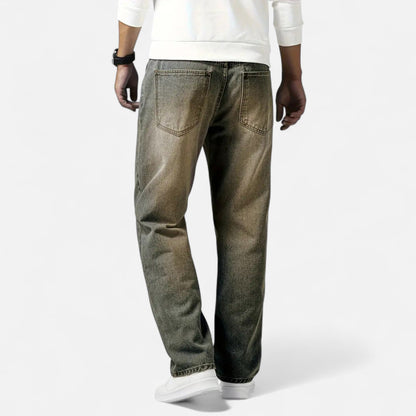 Auvier | Men’s Classic Straight-Leg Casual Denim