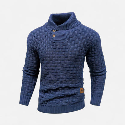 Auvier | Men’s Waffle Knit Pullover Sweater