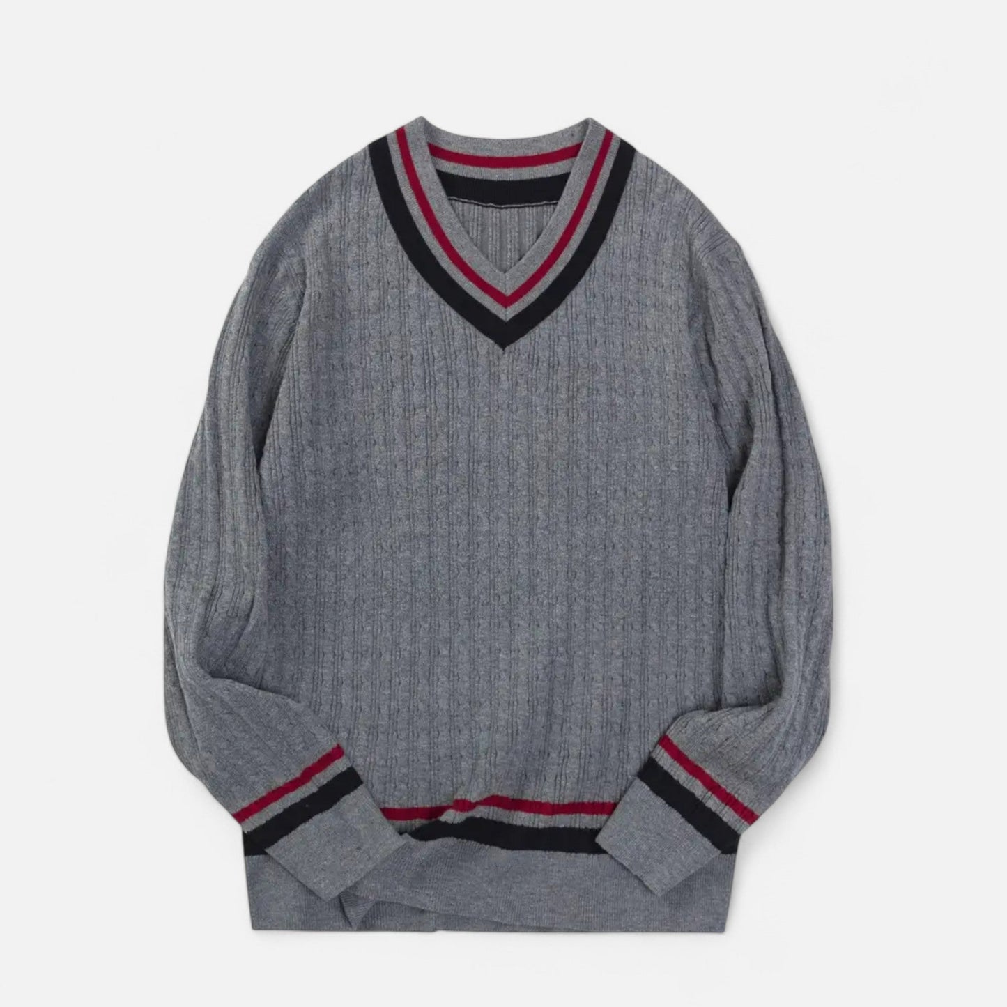 Auvier | Men’s Classic Knit V-Neck Top