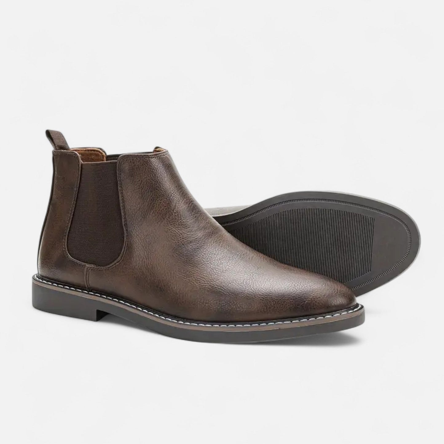 Auvier | Men’s Two-Tone Retro Ankle Boots