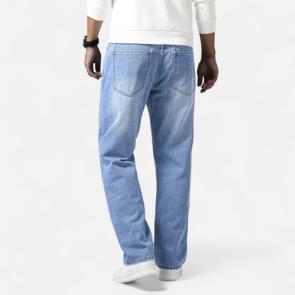 Auvier | Men’s Classic Straight-Leg Casual Denim