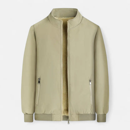 Auvier | Men’s Casual Solid Colour Fleece Jacket
