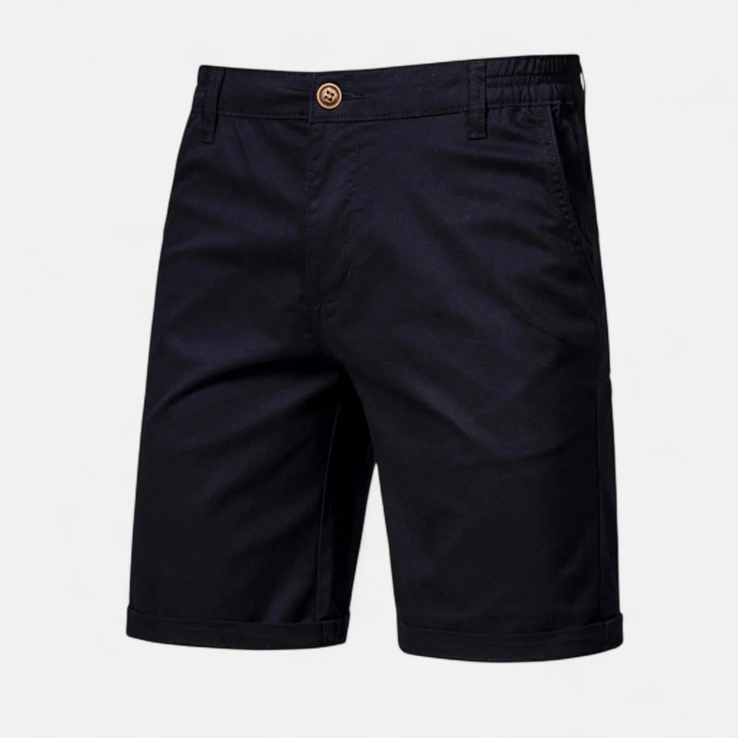 Auvier | 100% Cotton Plain Shorts for Men – Essential Simplicity, Natural Comfort