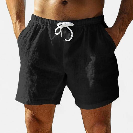 Auvier | Leisure Cotton Shorts for Men – Elegant Relaxation, Natural Comfort